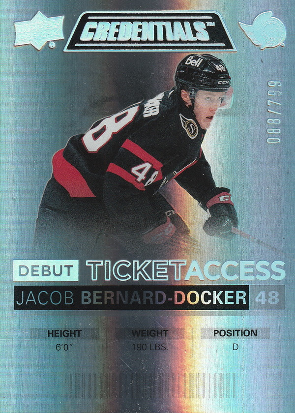 Hockey card Jacob Bernard-Docker