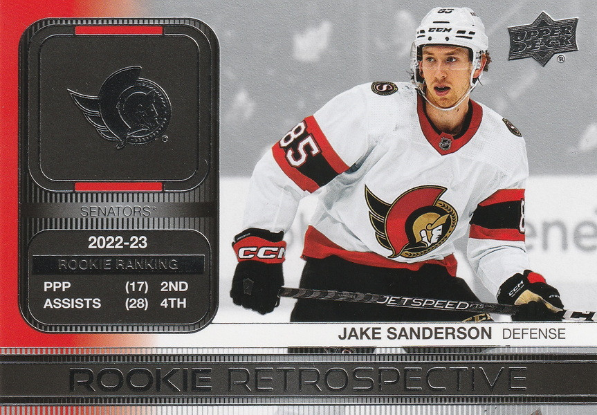 Hockey card Jake Sanderson