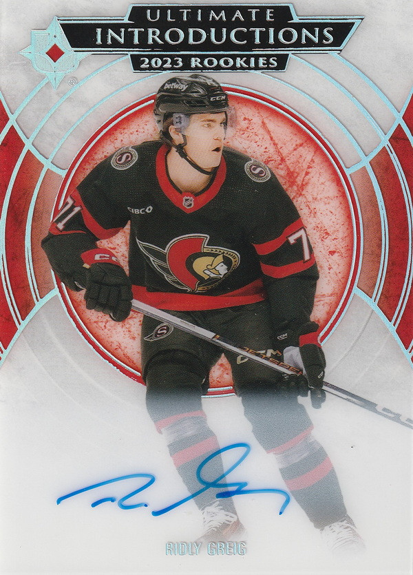 Hockey card Ridly Greig