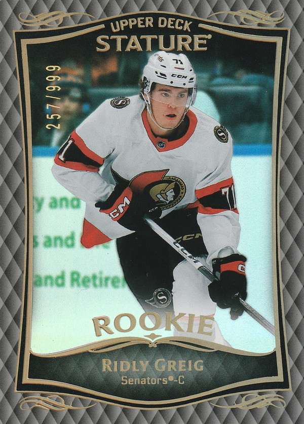 Hockey card Ridly Greig