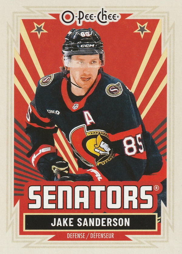Hockey card Jake Sanderson