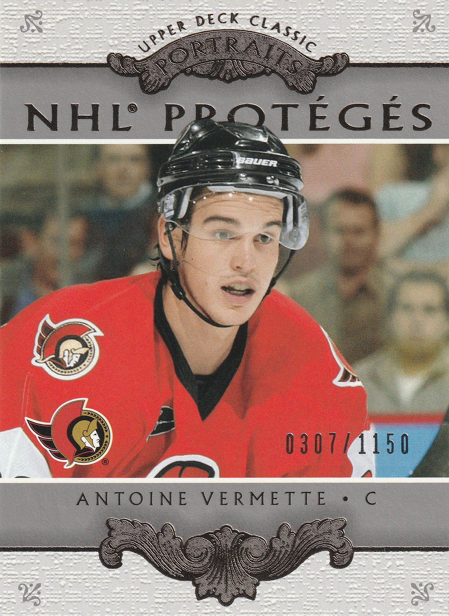 Hockey card Antoine Vermette
