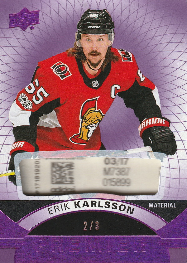 Hockey card Erik Karlsson