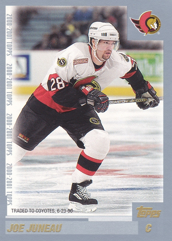 Hockey card Joe Juneau