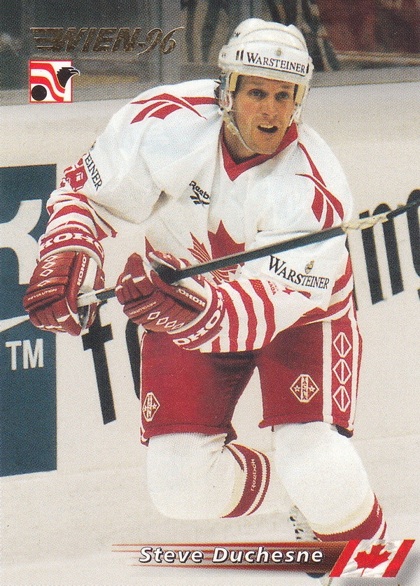 Hockey card Steve Duchesne