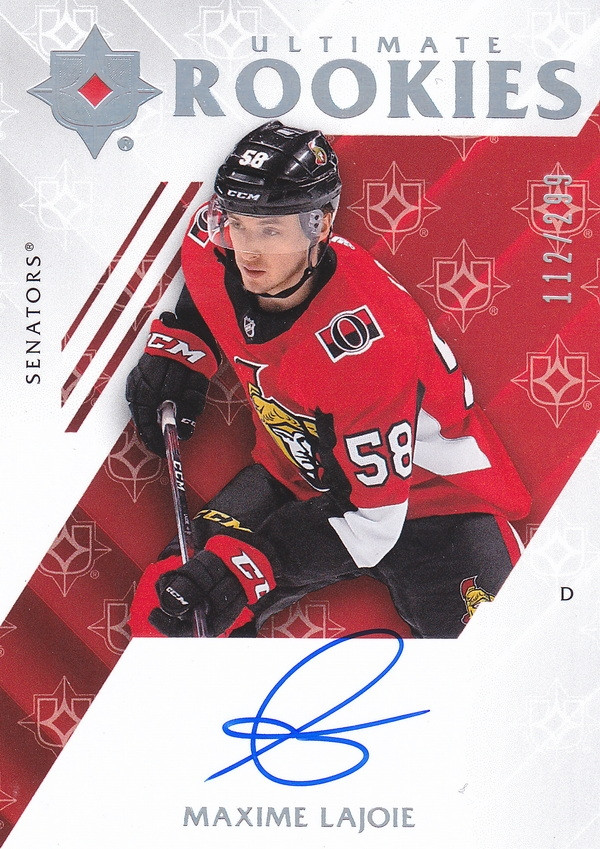 Hockey card Max Lajoie