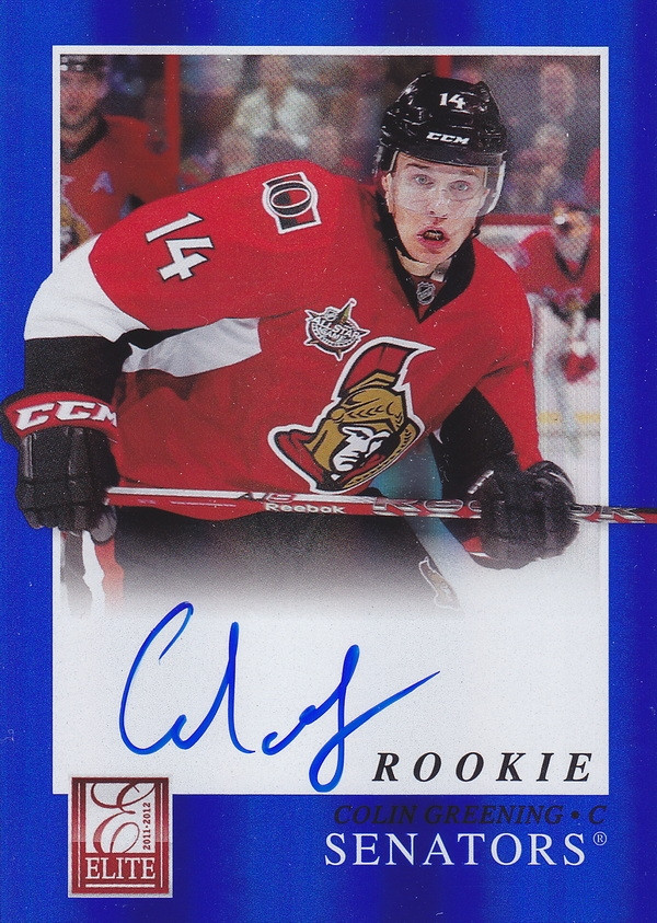 Hockey card Colin Greening