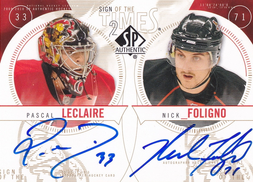 Hockey card Pascal Leclaire