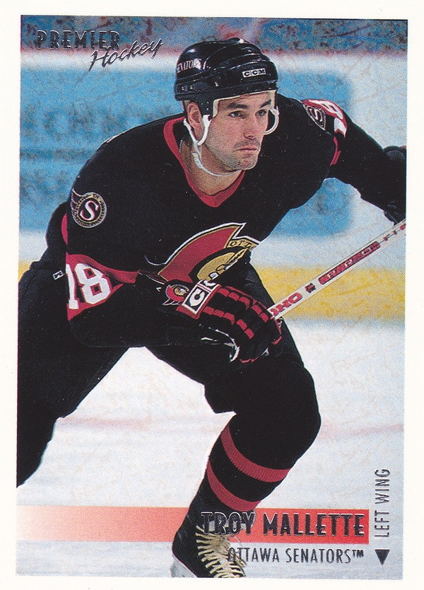 Hockey card Troy Mallette