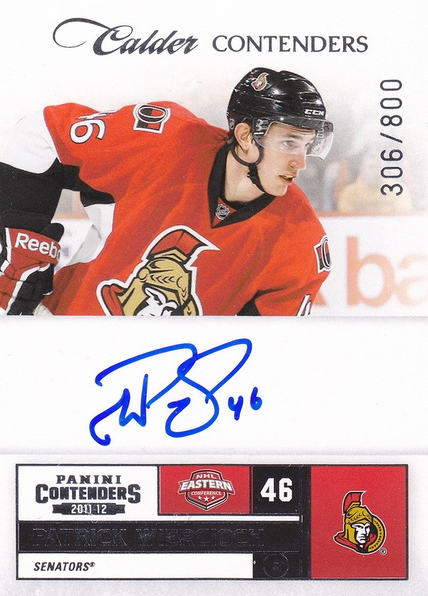 Hockey card Patrick Wiercioch