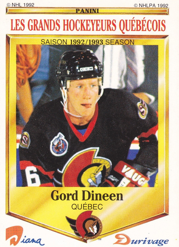 Hockey card Gord Dineen