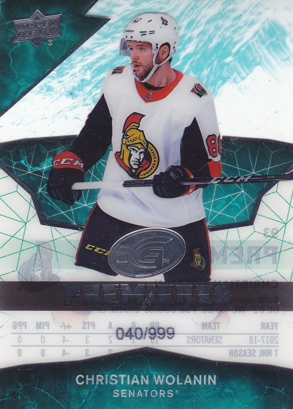Hockey card Christian Wolanin