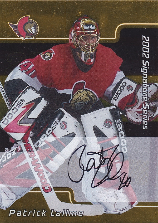 Hockey card Patrick Lalime