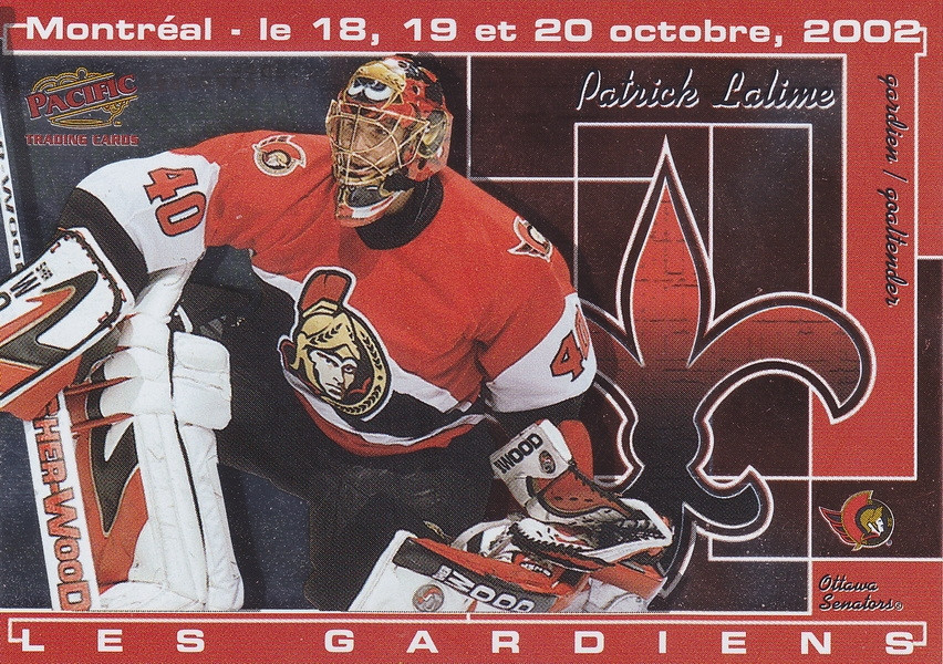 Hockey card Patrick Lalime