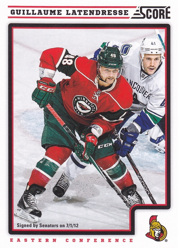 Hockey card Guillaume Latendresse