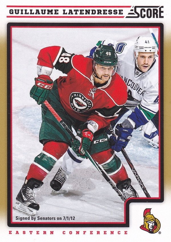 Hockey card Guillaume Latendresse