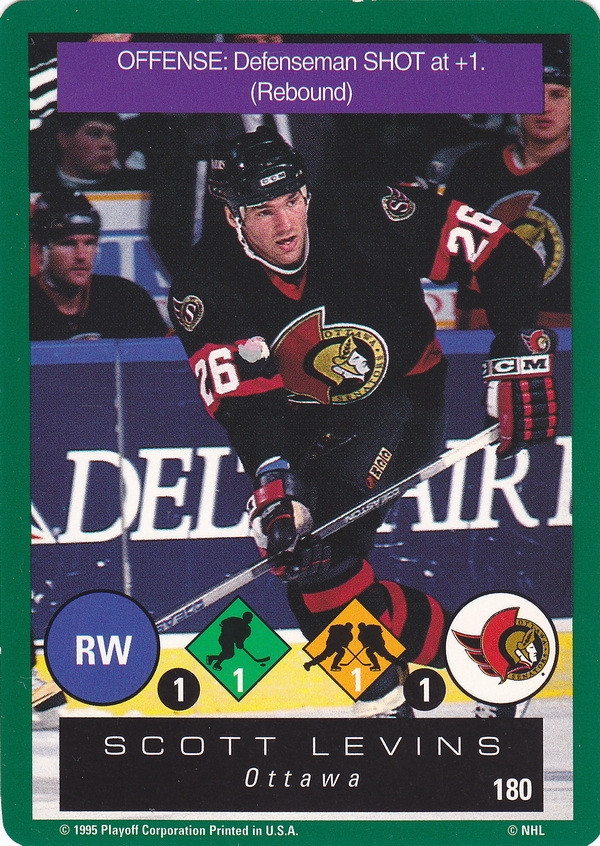 Hockey card Scott Levins