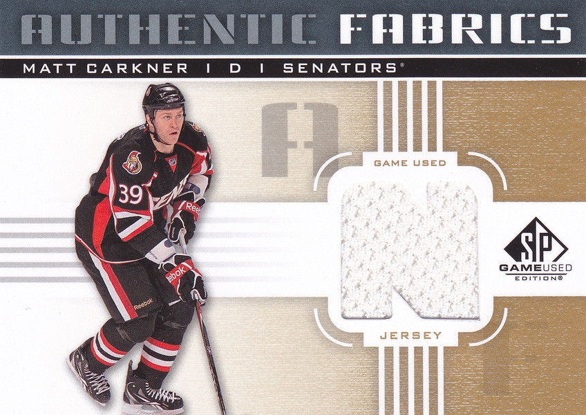 Hockey card Matt Carkner