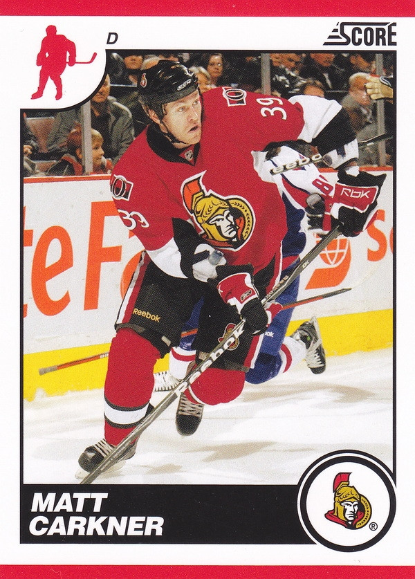 Hockey card Matt Carkner