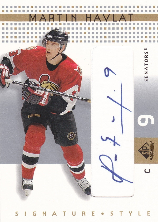 Hockey card Martin Havlat