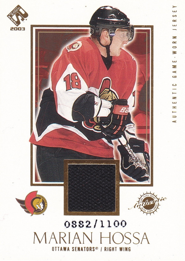 Hockey card Marian Hossa