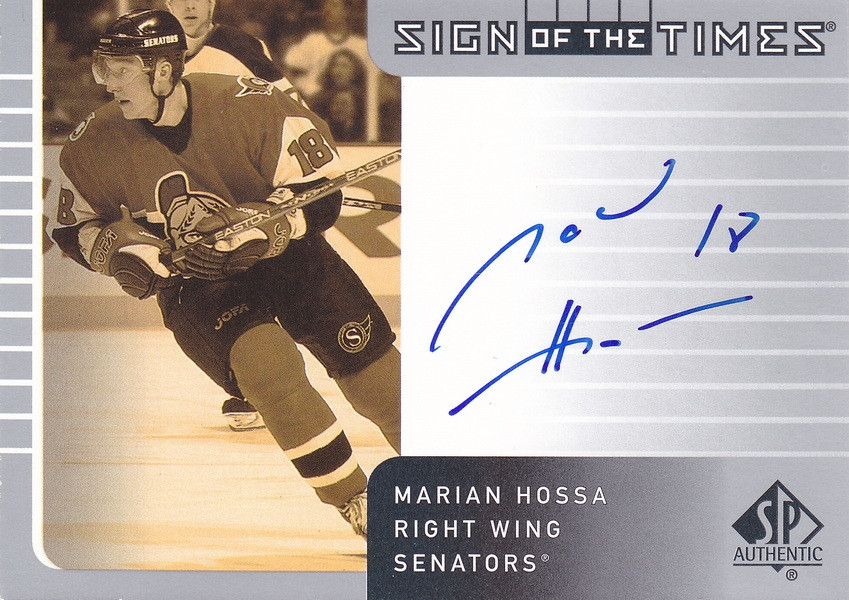 Hockey card Marian Hossa