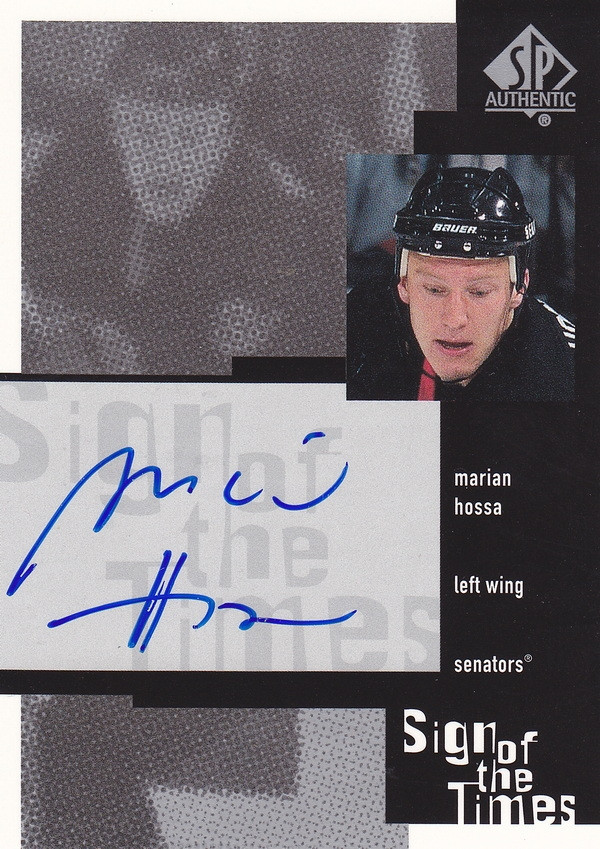 Hockey card Marian Hossa