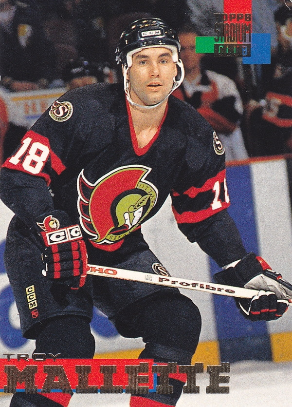 Hockey card Troy Mallette