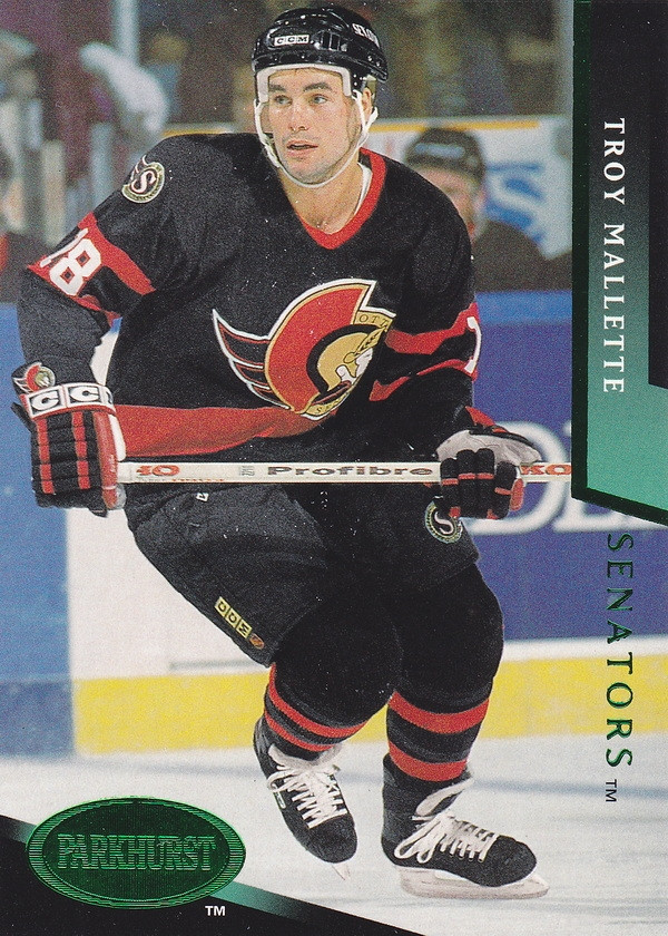 Hockey card Troy Mallette