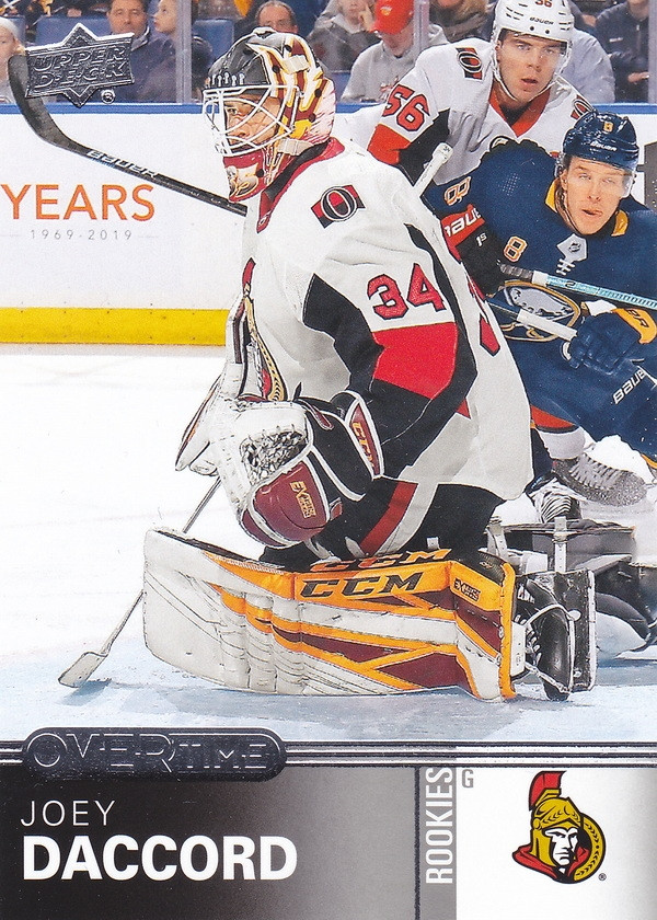 Hockey card Joey Daccord