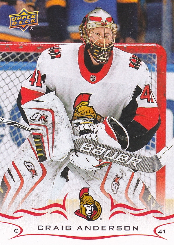 Hockey card Craig Anderson