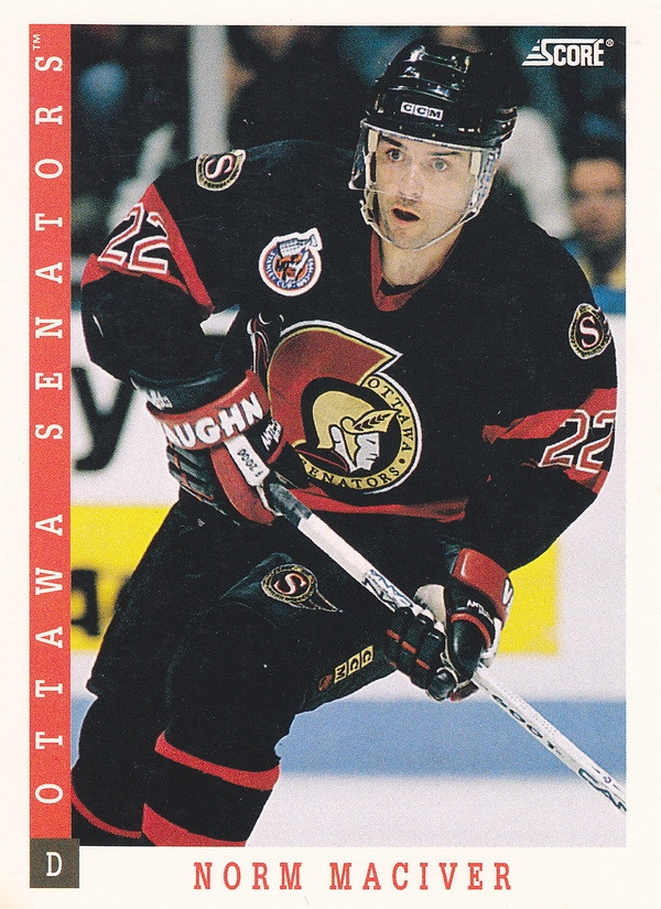 Hockey card Norm Maciver