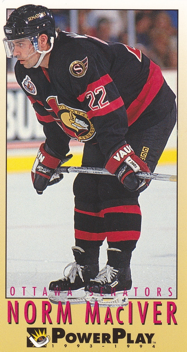 Hockey card Norm Maciver