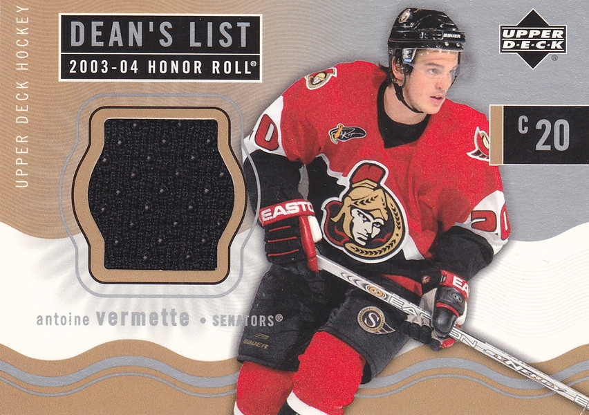 Hockey card Antoine Vermette