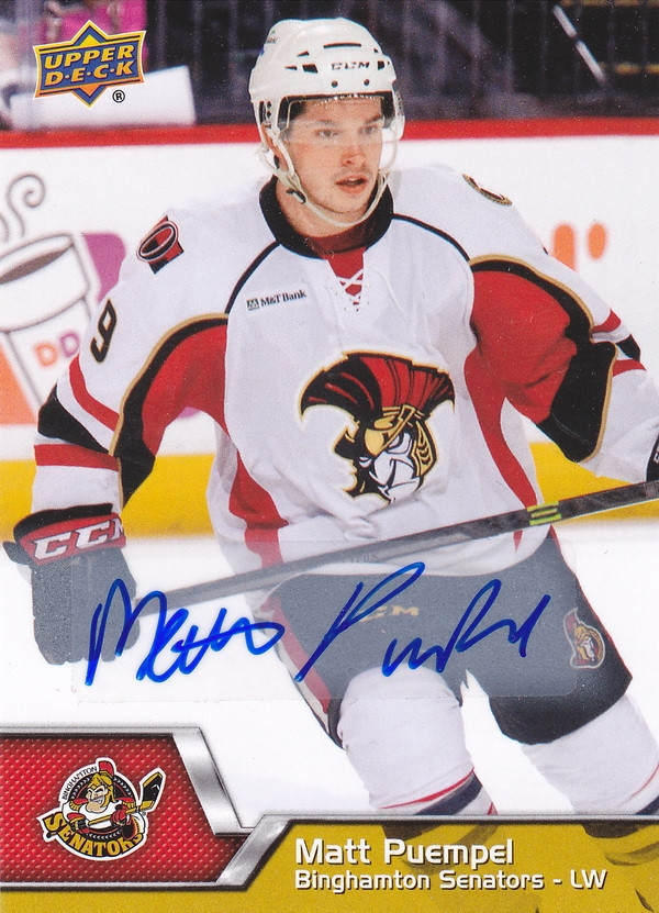 Hockey card Matt Puempel