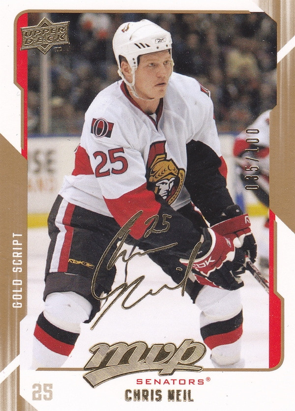 Hockey card Chris Neil