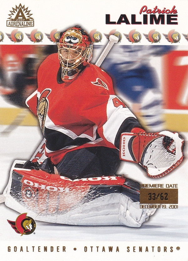 Hockey card Patrick Lalime