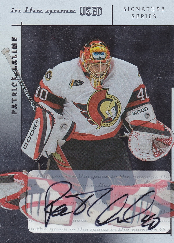 Hockey card Patrick Lalime 