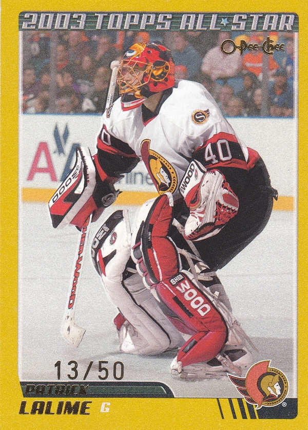 Hockey card Patrick Lalime