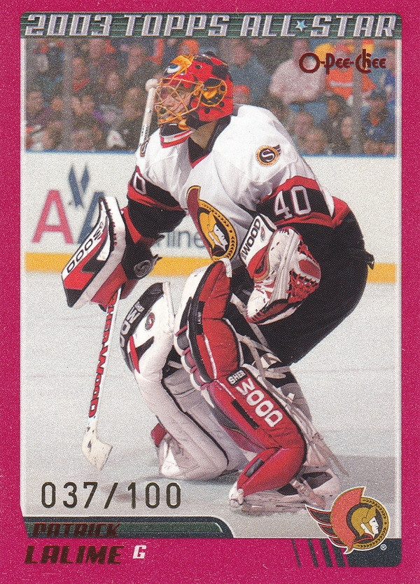 Hockey card Patrick Lalime