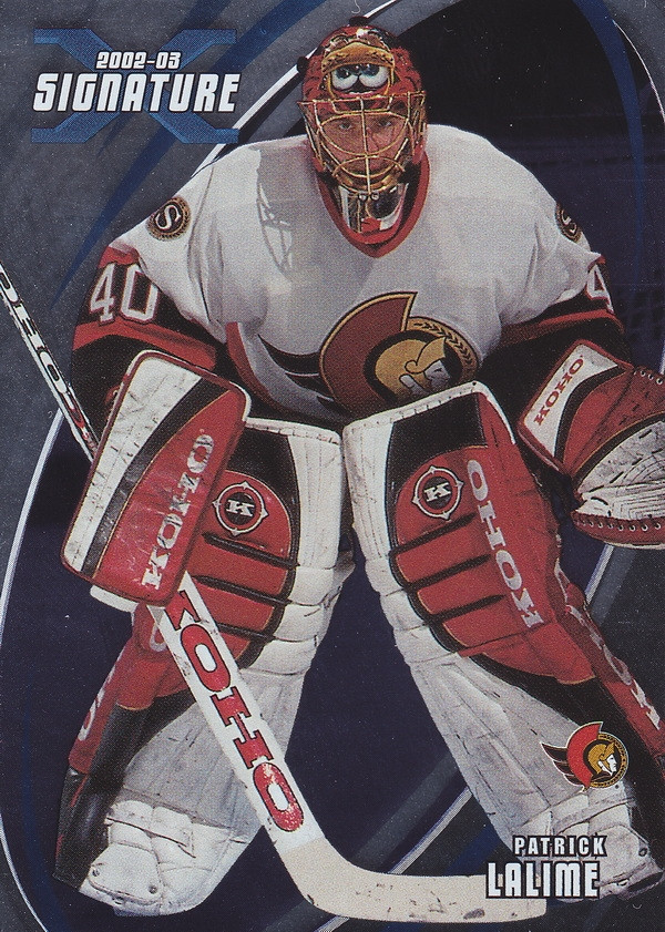 Hockey card Patrick Lalime