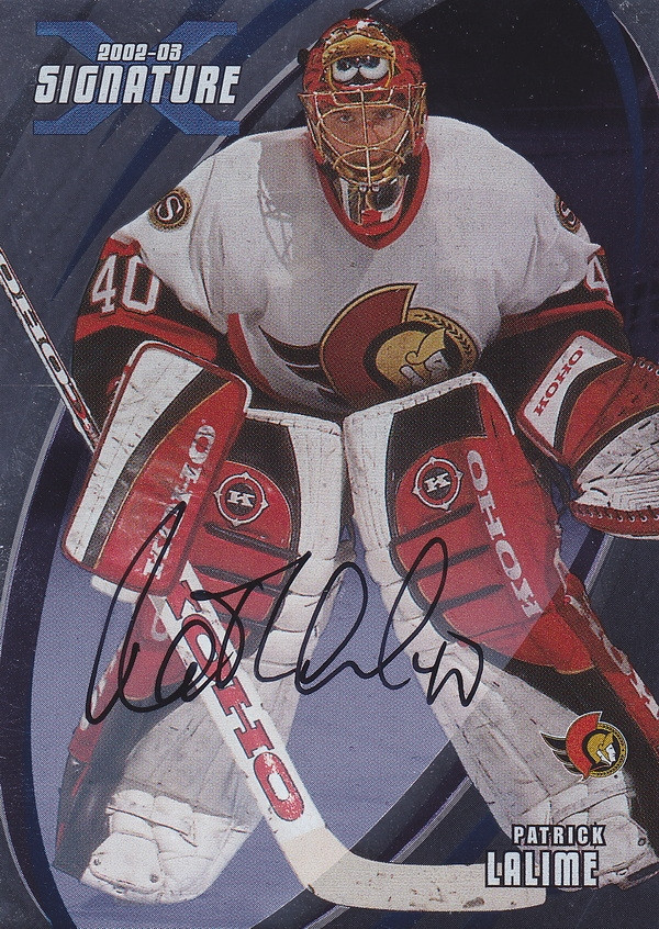 Hockey card Patrick Lalime