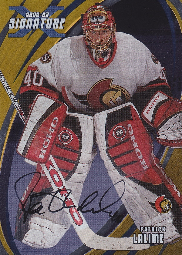 Hockey card Patrick Lalime