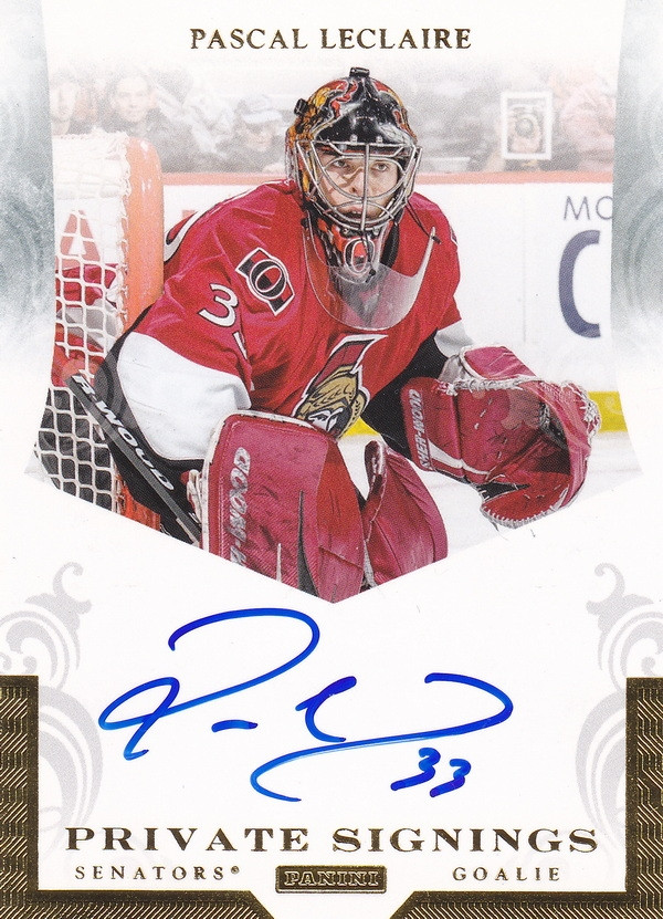 Hockey card Pascal Leclaire