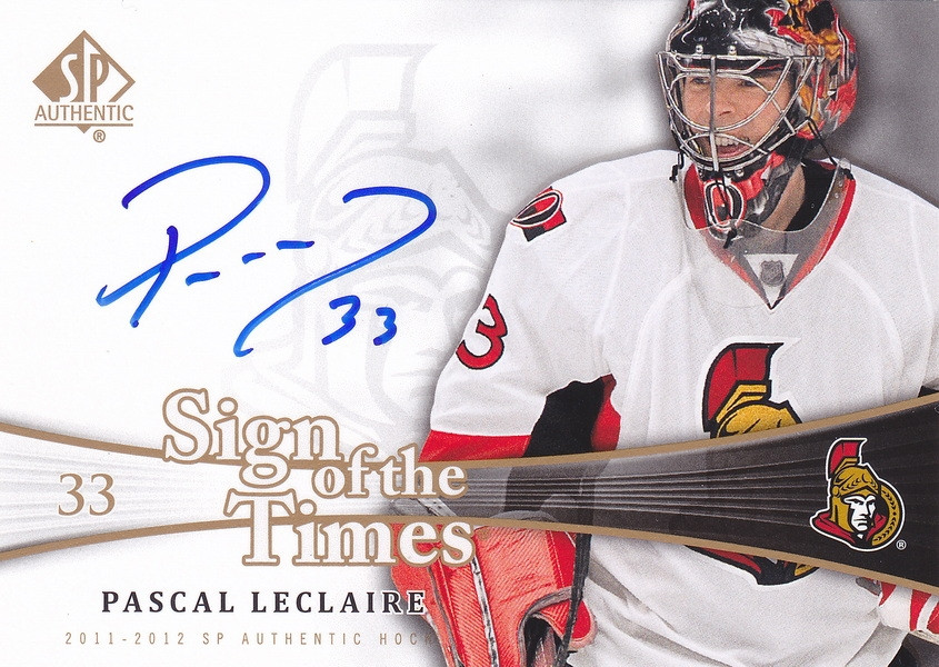 Hockey card Pascal Leclaire