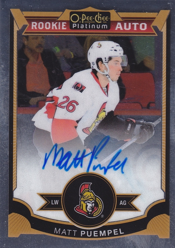 Hockey card Matt Puempel