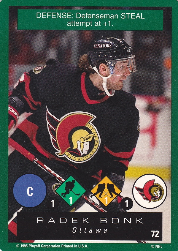 Hockey card Radek Bonk