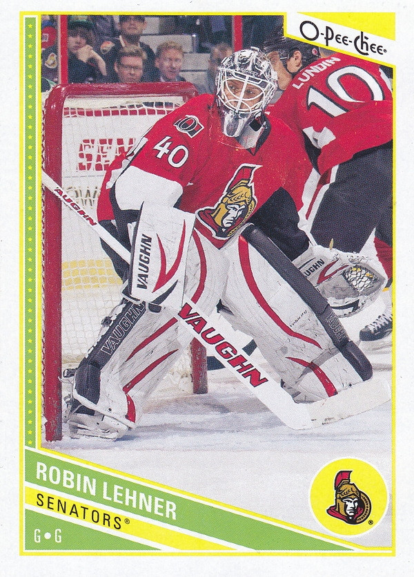 Hockey card Robin Lehner