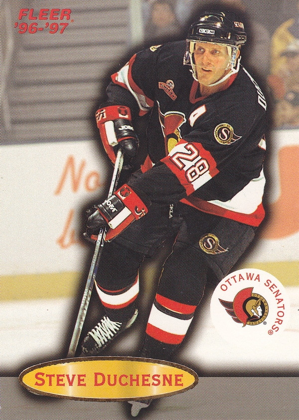 Hockey card Steve Duchesne