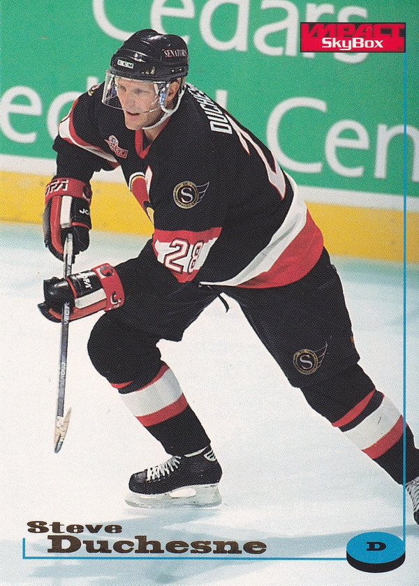 Hockey card Steve Duchesne